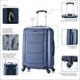 thumbnail image 4 of InUSA Pilot 24" Hardside Lightweight Luggage with Spinner Wheels, Handle, and Trolley, Blue, 4 of 9