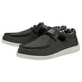 thumbnail image 4 of Hey Dude Men's Wally Canvas Stretch Black Size 12  Men's Shoes  Men Slip-on Loafers  Comfortable & Light-Weight, 4 of 7