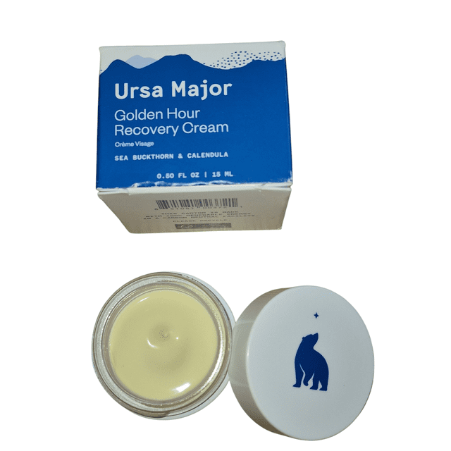 Ursa Major Crème de Récupération Golden Hour – 0,05 fl oz / Format Voyage Crème pour le Visage Ultra-Hydratante à la Calendula et à l'Argousier