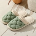 thumbnail image 2 of Rokment Women's Slippers Comfy Warm Memory Foam Fuzzy House Shoes Plush Non Slip Indoor Bedroom Winter Slip-On B Size 7, 2 of 6