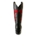 thumbnail image 4 of GadwallAR Women's Erin Full Leather Western Boot with Classic Leather Sole Black Rose Size 6.5, 4 of 6