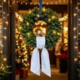 thumbnail image 3 of Wreath Sash for Front Door, Soft Polyester Decorative Ribbon, Solid Color Wreath Ribbon Bow for Yard Porch Garland Xmas Home Decor, 3 of 6