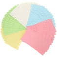 thumbnail image 5 of 100 Sheets Blank Colored A6 Loose Leaf Paper 6-hole Punched Binder Refill Paper, 5 of 9