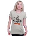 thumbnail image 4 of This Girl Digs Bacon Funny Meat Lover Womens Slim Fit Graphic Tee Brisco Brands S, 4 of 5