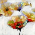 thumbnail image 3 of Fleurs Color Spotchées - Toile 24"x24 Pouces - Impression à la Demande, 3 of 5