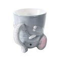 thumbnail image 2 of Topsy Turvy Coffee Mug Adorable Mug Upside Down Tea Home Office Decor (Elephant), 2 of 2