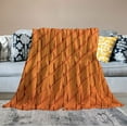 thumbnail image 2 of COMIO  Burnt Orange Throw Blanket for Couch, Decorative Fall Throw Blanket with Tassels Halloween Throw Fall Decor, 2 of 6