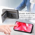 thumbnail image 5 of ELEHOLD Case for Google Pixel 9A, RFID Blocking Slim PU Leather Wallet Case with Card Holder & Kickstand,Gray, 5 of 11