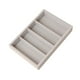 thumbnail image 4 of Bandeja organizadora de gafas de sol con 4 ranuras, portátil, apilable, caja de almacenamiento para gafas, vitrina para sala de estar, tienda y hogar. Gris, 4 of 8