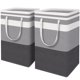 thumbnail image 1 of Cesto de ropa sucia HomeHacks, impermeable, 88 L, paquete de 2 unidades, gris, 1 of 7