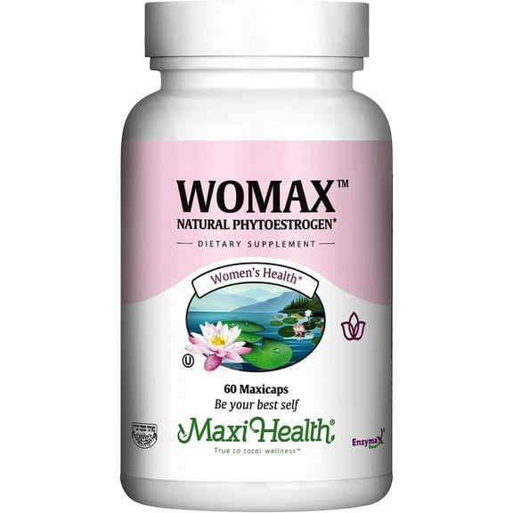 Maxi Womax Women's Formula – Black Cohosh, Soy Isoflavones & Dong Quai for Hormone Support – 60 Caps