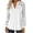 Summer Tops White, variant on Womens Lace Patchwork Dressy Blouses, Long Sleeve Shirts for Women Business Casual Hollow Solid Color Notch V Neck T-Shirts