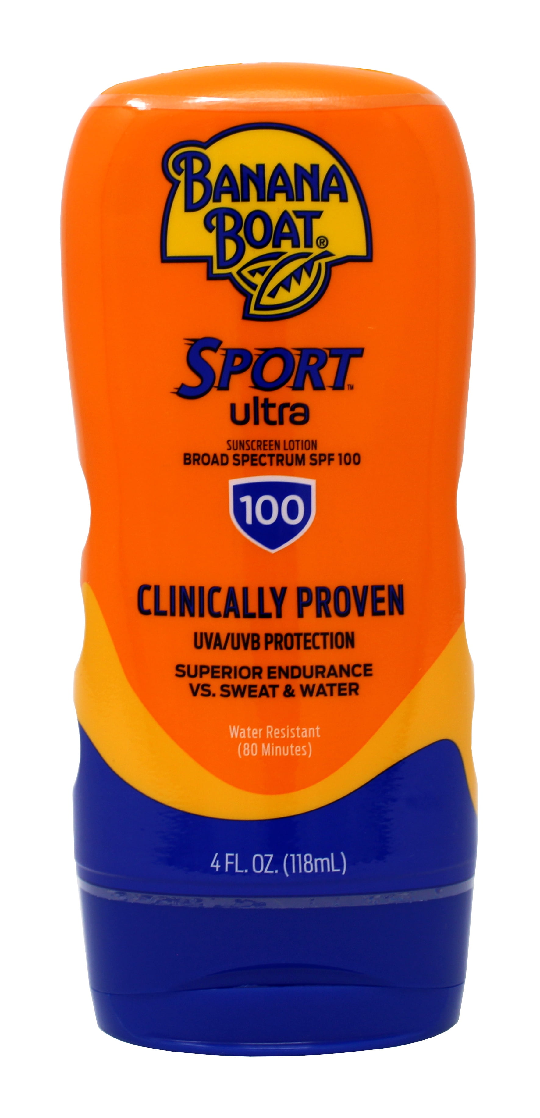 Banana Boat Sport Performance Sunscreen Lotion SPF 100 4 oz (Pack of 3)