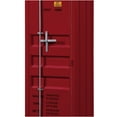 thumbnail image 2 of JERFIT Red Metal Wardrobe with Lock, 1-Door Storage Cabinet with Shelf and Hanging Rod for Bedroom, Closet Organization, 2 of 6