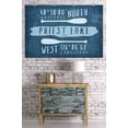 thumbnail image 3 of Priest Lake, Idaho, Lake Essentials, Latitude and Longitude (36x54 Giclee Gallery Art Print, Vivid Textured Wall Decor), 3 of 3