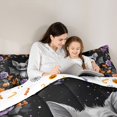 thumbnail image 4 of Homewish Cute Bat Wreath Twin Comforter Sets for Kids, Rose Pumpkin Maple Leaf Bedding Set, Halloween Reversible, 2 Pieces, 1 Comforter and 1 Pillowcase, 4 of 6