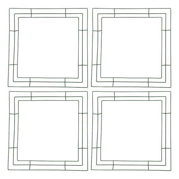 Dayesque 4-Pack Metal Wreath Frames Wire Forms for Crafts, Holiday Decor, Floral Arrangements, Weddings & Party Decorations