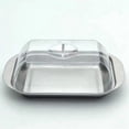 thumbnail image 3 of Butter Container - White Butter Fridge Storage Container Butter Storage Box,Metal Butter Box with Li, 3 of 5