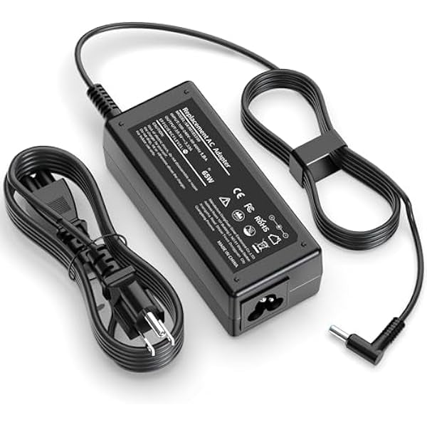wonima11 65W Charger Compatible with HP Laptop Charger Blue Tip Computer Smart Ac Adapter Power Cord