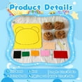thumbnail image 2 of Cartoon Animal Craft Sewing Kit,DIY Embroidery Set,Beginners Sewing Craft Kit,Easy to Do Felt Yarn Board Projects for Home,(3PCS-Duck/Pig/Panda), 2 of 6