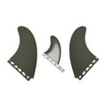 thumbnail image 2 of Surfboard Fins Single Tabs T1 Size Fins ArmyGreen/White Color Fiberglass New Design Surf Surf Tri Set Fins, 2 of 5