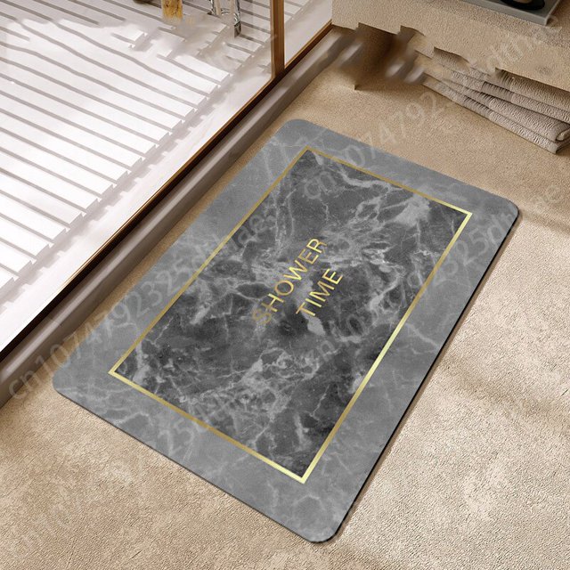alfombra alfAlfombra de baño con estampado dorado de lujo, alfombrilla antideslizante para ducha, alfombrilla para inodoro, Felpudo de entrada, alfombrilla para pies, alfombra para inodoro, cocina, de Fivean unisex