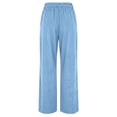thumbnail image 4 of BUIGTTKLOP Corduroy Dress Pants for Women Business Casual Outfits High Waisted Work Slacks Wide Leg Office Trousers, 4 of 7