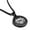 Black, variant on Stainless Steel Year of the Snake Zodiac Round Medallion Pendant Necklace
