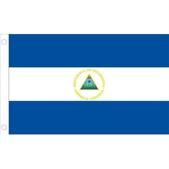 Annin Flagmakers 196236 4 ft. X 6 ft. Nyl-Glo Nicaragua Government Flag