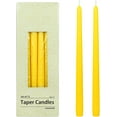 thumbnail image 1 of 12 Inch Yellow Taper Candles, 1 of 5