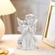 thumbnail image 1 of Estatuilla de ángel adorable blanca Colco estatua artesanal decoración para interiores y exteriores estatua de ángel, 1 of 8