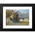 thumbnail image 2 of Konstantin Stoitzner 24x18 Black Modern Framed Museum Art Print Titled - An Old Courtyard in Sievering, 2 of 5