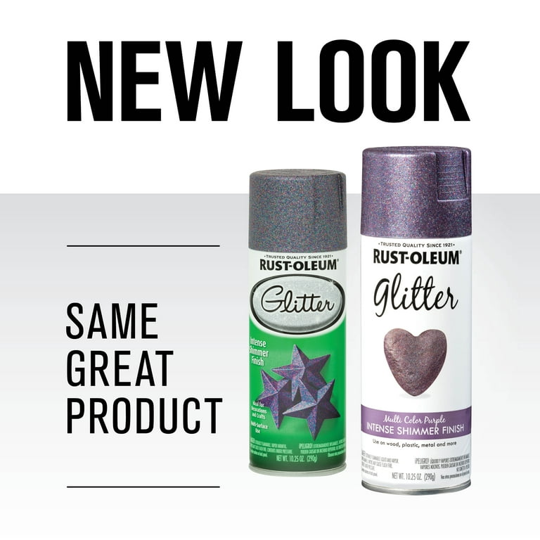Rust-Oleum Specialty Shimmer Multi Color Purple Glitter Spray 10.25 oz (6  Pack)