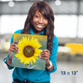 thumbnail image 5 of 3drose, Usa, California, Napa Valley. Close up of Sunflower., 13x13 Wall Clock, 5 of 9