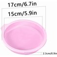 thumbnail image 5 of 4 round silicone baking tins, multi-layered cake tin, non-stick 15 cm, 5 of 5