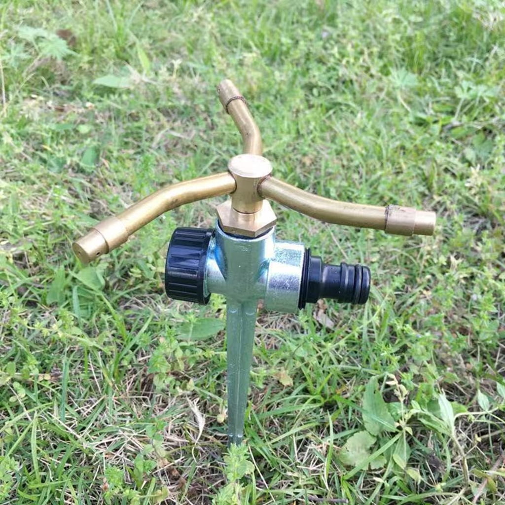 Geemin Automatic Rotating Sprinklers 3 Arm Whirling For Lawn And Yard Irrigation