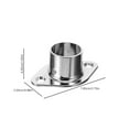 thumbnail image 2 of OULII 2Pcs Pole Brackets Zinc Alloy Supports Mounting For DIY Enthusiasts, 2 of 8
