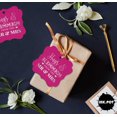 thumbnail image 6 of Inkdotpot Pack Of 50 Hugs & Kisses From The Wedding Paper Tags DIY Craft Bracket Shape Real Silver Foil Hang Tags, 6 of 7