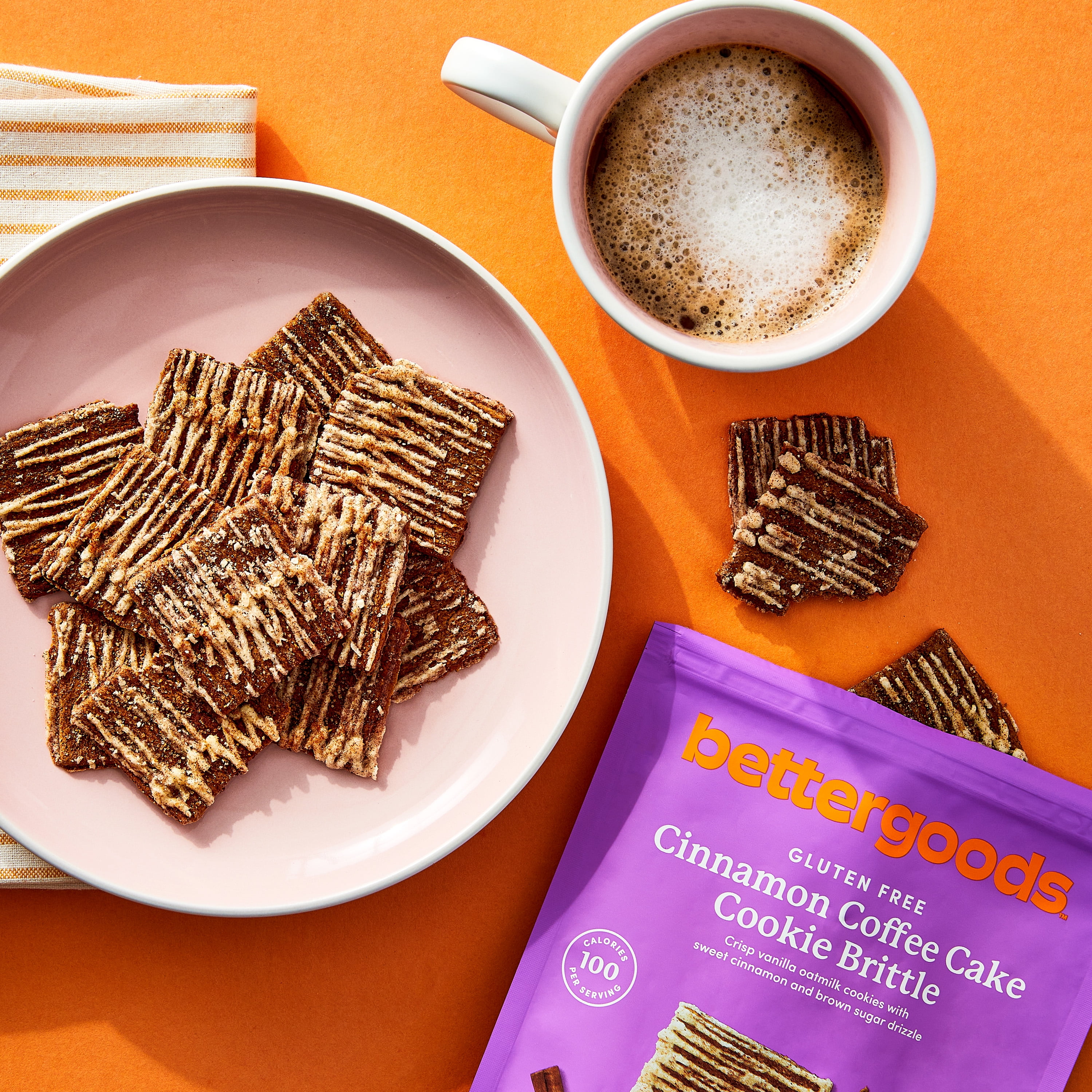 bettergoods Gluten Free Cinnamon Coffee Cake Cookie Brittle, 6 oz