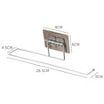 thumbnail image 3 of Bathroom Stainless Steel Towel Rack Perforated Wall-mounted Towel Rack Multifunctional Rag Tissue Storage Rack Kitchen Tissue Rack Paper Towel Holder Countertop, 3 of 5