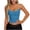 A794 Blue, variant on Camisole for Women Scoop Neck Spaghetti Strap Casual Slim Fit Leopard Print Trim Soft Stretchy Lightweight Summer Layered Look Tank Top