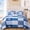 Blue, variant on 2/3pcs Pastoral Floral Patchwork Quilted Bedspread Set, 1 Quilt + 1 or 2 Pillowcases, All-Season, Reversible And Machine Washable(Blue,King)