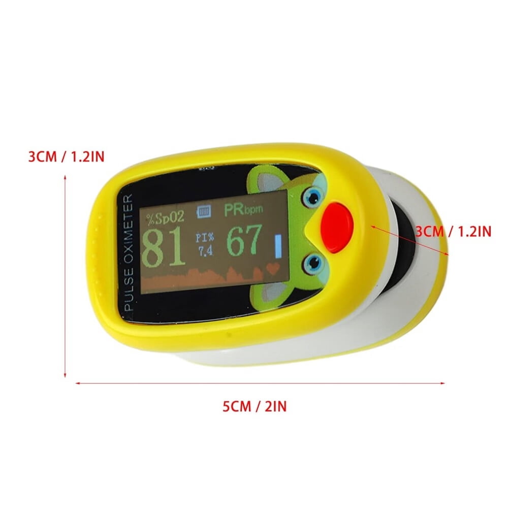 Pulse Oximeter for Kids,Portable Oxygen Monitor Fingertip,Finger Oxygen Monitor,Children's Sats Monitor Checking Oxygen Saturation