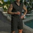 thumbnail image 7 of SDNall Men's Shorts 2-Piece Workout Set, Casual Sports Set with Elastic Waistband and Mesh Pocket, Comfortable Gym Shorts and Blouse for Running, Available in S to XXXL Sizes, 7 of 7