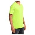 thumbnail image 4 of Mens Core Cotton V-Neck Tee Neon Yellow XL, 4 of 6