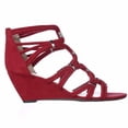 thumbnail image 3 of Womens bar III Kaylan Dress Wedge Sandals - Red, 3 of 6