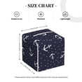 thumbnail image 3 of Goofa Anchors Tissue Box Cover PVC Leather Tissue Holder Square Facial Tissue Case Facial Paper Organizer Dispenser for Bathroom, Vanity Countertop, 3 of 8