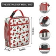 thumbnail image 3 of Sac à Lunch Cerise – Motif de Fruits Cerises Rouges Mignon Design Esthétique pour Amateurs de Cerises Illustration d'Art de Bonbons Rose Doux Sac Isotherme Réutilisable, 3 of 3