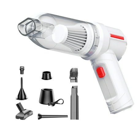

Walmeck Wireless Cleaner Handheld Home Dustcatcher 3in1 Suction Inflation Machine Powerful Inflator Pump Multi-function Dust Collector Dry and Dual-use