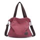 thumbnail image 1 of Bolsa de Lona Reutilizable, , Ligera, con Bolsillos, Tamaño Grande, Duradera, Bolsa , Bolsa de Bolso（Café morado）, 1 of 5